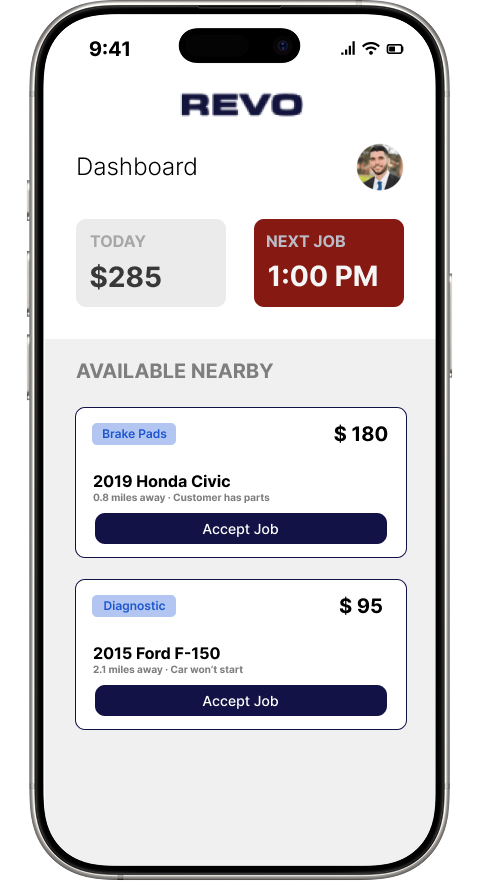 Revo App - Dashboard