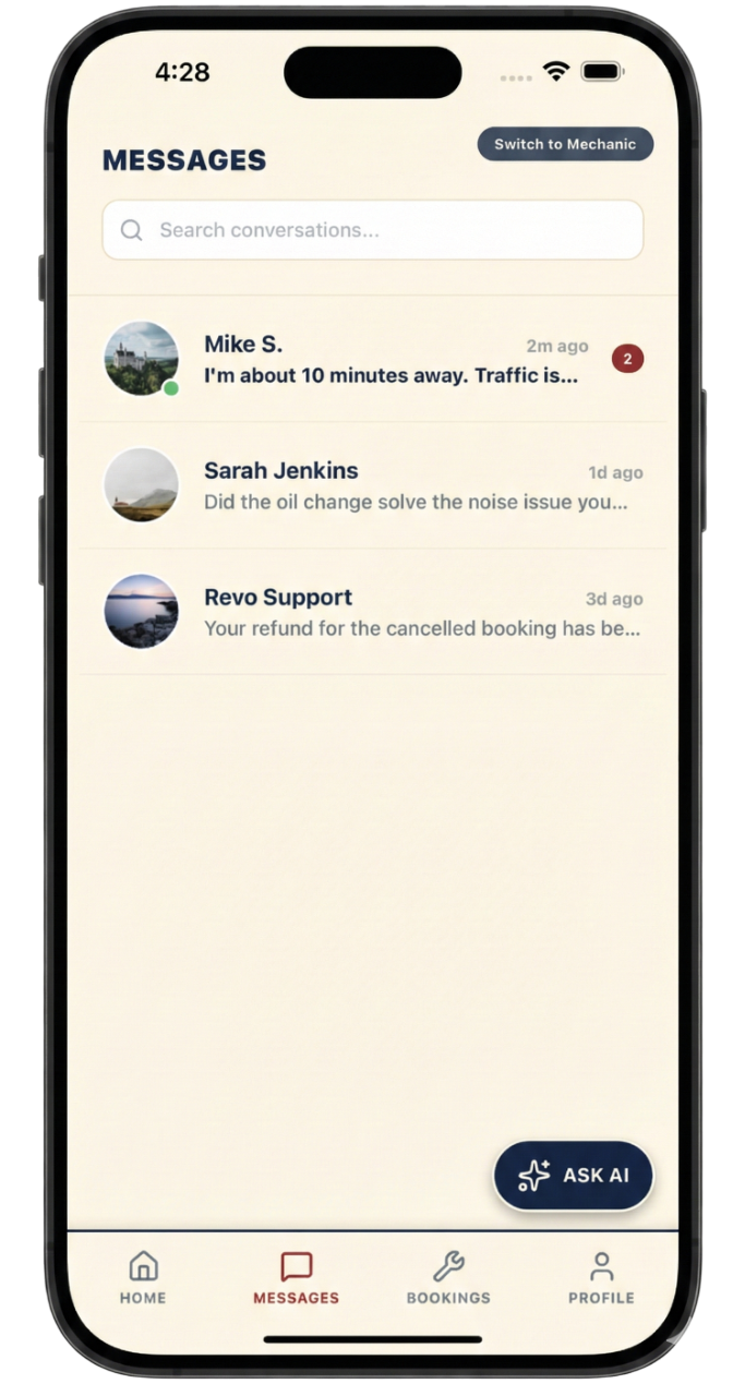 Revo App - Dashboard